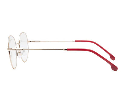 Red & Gold Round Shaped Metal Ladies Spectacles Frame