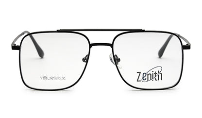 Zenith Titanium Matte Black Large Square Frame