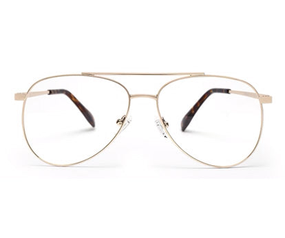 GOLD AVIATOR FRAME FOR MEN WITH TORT TEMPLE