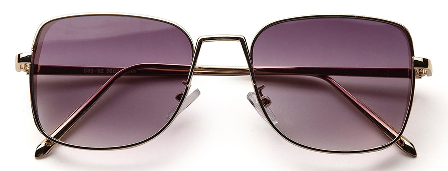 Gradient Purple Squared UV Sunglass