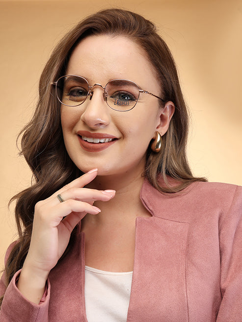 Zenith Titanium Rose Gold Round Frames