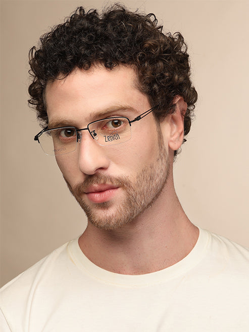 Zenith Titanium Sleek Black Frames
