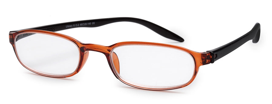 Brown Oval Full Rim Acetate Frame - Reading Eyeglasses