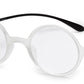 Transparent Round Full Rim Acetate Frame - Reading Eyeglasses