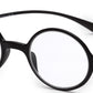 Black Round Full Rim Acetate Frame - Reading Eyeglasses