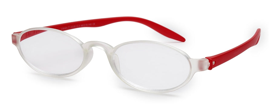 Transparent Oval Full Rim Acetate Frame - Reading Eyeglasses