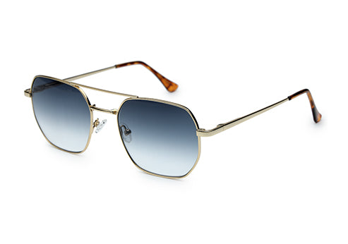 Classic Square Double-Bridge Sunglass