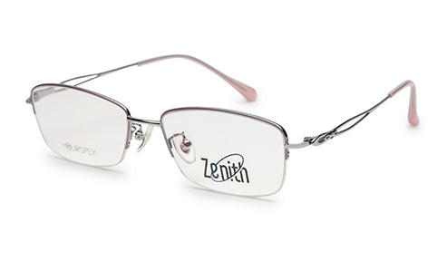 Zenith Titanium Silver & Lavender Frames