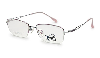 Zenith Titanium Silver & Lavender Frames