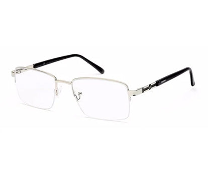 HALF RIM SILVER SPECTACLES FOR MEN