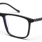 Checkers Square Shaped Acetate Eyeglasses Frames for Men