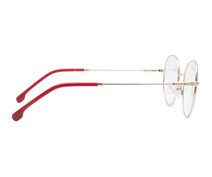 Red & Gold Round Shaped Metal Ladies Spectacles Frame