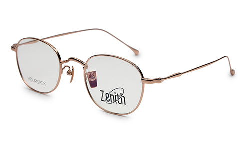Zenith Titanium Rose Gold Round Frames