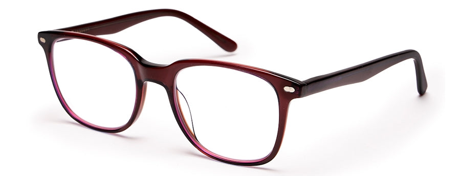 Grey Brown Wayfarer Style Acetate Eyeglass Frame for Men