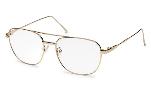 Sleek Square Gold Spectacles