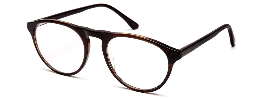 Brown Black MOD Aviator Style Acetate Eyeglasses Frames for Men