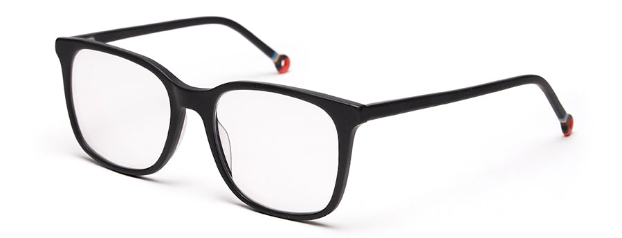 Black Squared Shape Acetate Eyeglasses Frames for Men