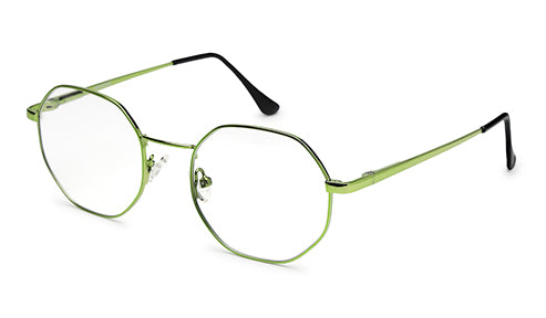 Stylish Hexagon Green Spectacles