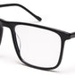 Black Square Shaped Acetate Eyeglasses Frames for Men