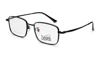 Zenith Titanium Metallic Black Square Frames