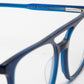 Blue MOD Aviator Style Acetate Eyeglasses Frames for Men & Women