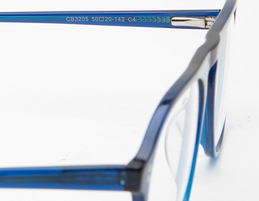 Blue MOD Aviator Style Acetate Eyeglass Frame for Men