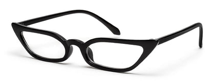 Black Cateye Vintage Zero Power Computer Spex