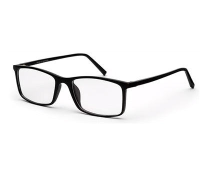 Black Matte YourSpex Flex Rectangle Eyeglass for Men