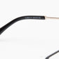 Black Cateye Style Metal Women Eyeglasses Frame