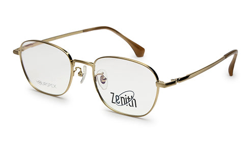 Zenith Titanium Gold Square Spectacles