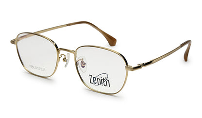 Zenith Titanium Gold Square Spectacles