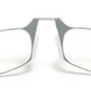 Grey Nose clip Reading eyeglasses with case