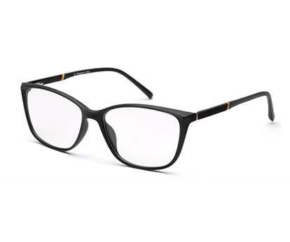 Full Frame Rectangle Matte Black Eyeglass for Women
