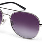 Black Aviator Polarised UV Sunglass