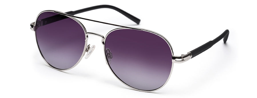 Black Aviator Polarised UV Sunglass