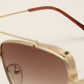 Gradual Brown Square Shaped UV Sunglass