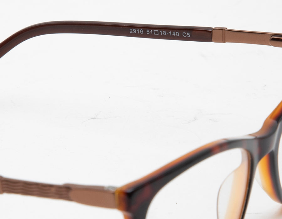 Brown Cateye Acetate Frame - Reading Eyeglasses