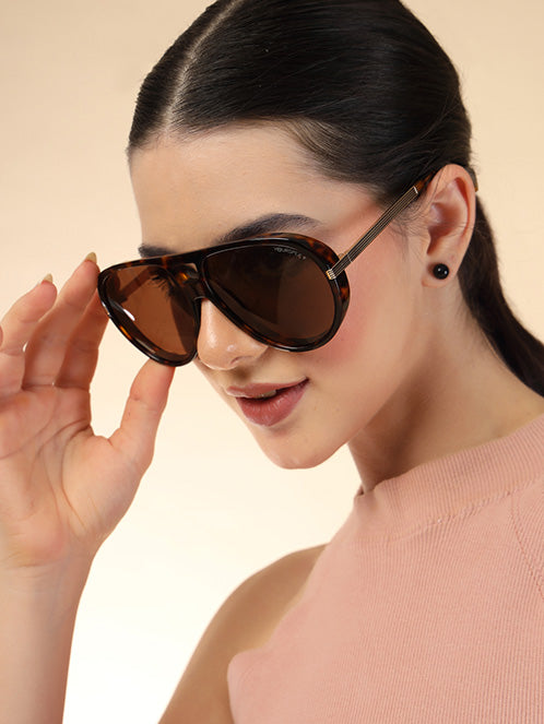 YourSpex-Bold Tortshell Acetate Sunglasses-Large-Aviator