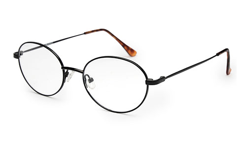 Sleek Designed Oval Black Spectacles