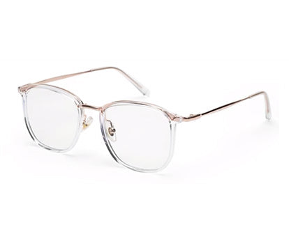 ZENITH TITANIUM UNISEX TRANSPARENT SQUARE SPECTACLES
