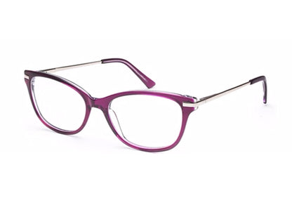 Pink Cateyes Full Rim Acetate Metal Frame for Women