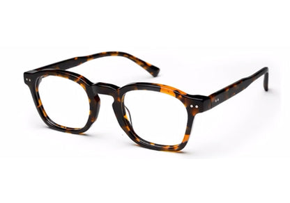Brown Tort Rectangle Full Rim Acetate Frame for Men