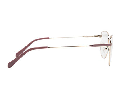 Pink Oval Glass Frame in Metal for Women