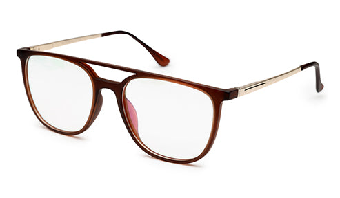 Sleek Brown Ultralight Spectacles