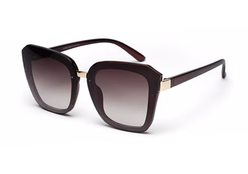 Gradual Brown Square Shaped UV Sunglass