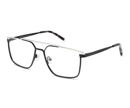 Stylish Sleek Black & SIlver Frame