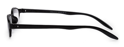 Black Oval Full Rim Acetate Frame - Reading Eyeglasses