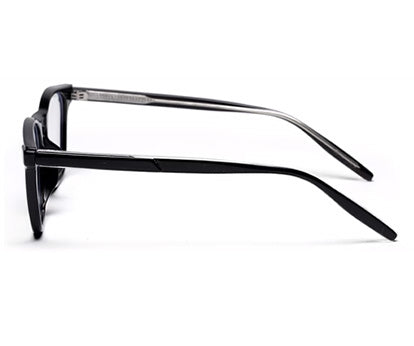 Black Square Shaped Acetate Reading Glasses Frame for Women