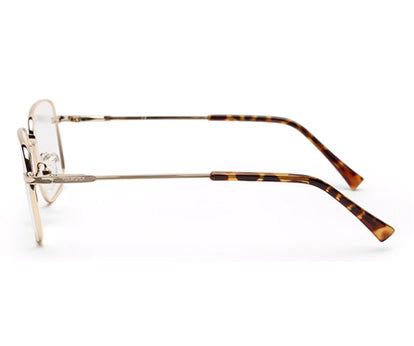 UNISEX GOLDEN SQUARE FRAME WITH TORT TEMPLE