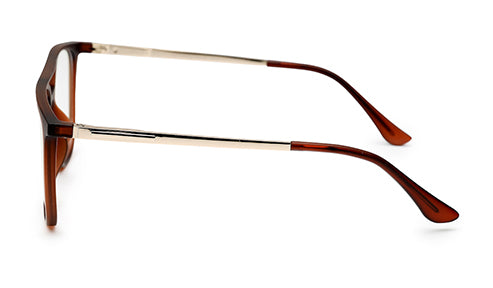 Sleek Brown Ultralight Spectacles